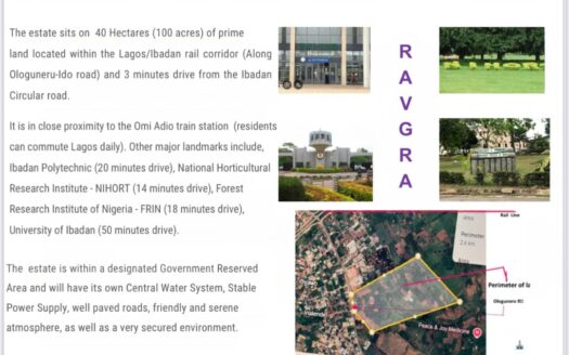 650Sqmtrs & 1000Sqmtrs @RailView GRA Ibadan